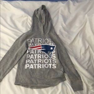 A patriots sweatshirt